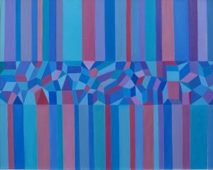 geometric composition, 2019., oil on canvas, 80x100 cm (2)